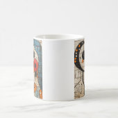 Abstrakt Geometric Kiss Kaffeetasse (Mittel)