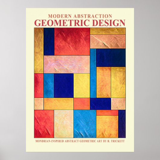Abstrakt Geometric No. 2 Poster (Vorne)