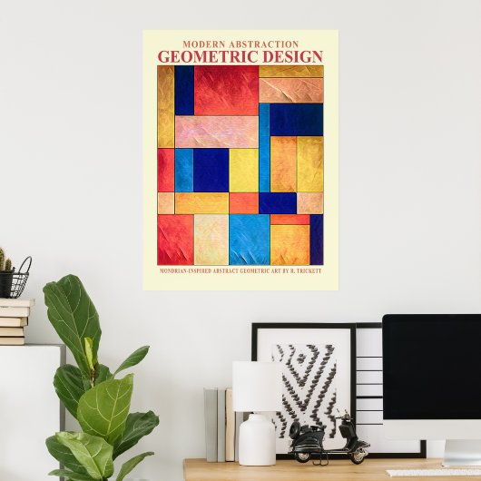 Abstrakt Geometric No. 2 Poster (Heimbüro)