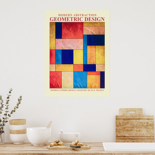Abstrakt Geometric No. 2 Poster (Küche)