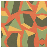 Abstrakt geometrisch 3-D Orange Green Modern Stoff (Nahaufnahme)