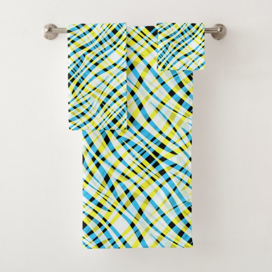 Abstrakt, geometrisch badhandtuch set (Insitu)