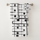 abstrakt geometrisch badhandtuch set (Insitu)