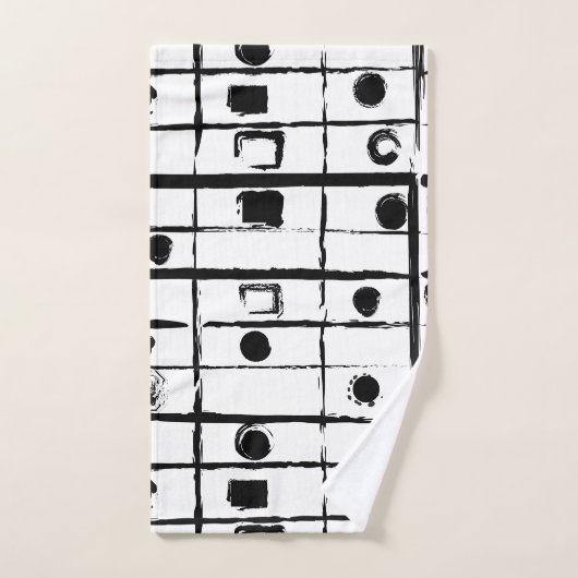 abstrakt geometrisch badhandtuch set (Handtuch)
