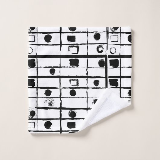 abstrakt geometrisch badhandtuch set (Waschlappen)