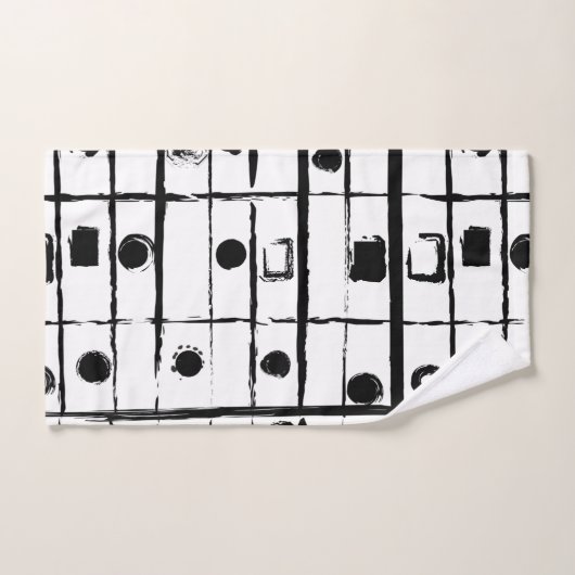 abstrakt geometrisch badhandtuch set (Handtuch)