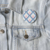 Abstrakt geometrisch, blau, rosa und weiß button (Beispiel)