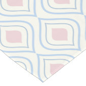 Abstrakt geometrisch, blau, rosa und weiß kurzer tischläufer (Ecke)