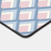 Abstrakt geometrisch, blau, rosa und weiß schreibtischunterlage (Ecke)