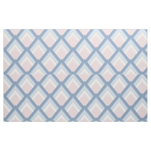 Abstrakt geometrisch, blau, rosa und weiß stoff (Fat Quarter (45,7 x 55,9 cm))