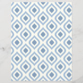 Abstrakt geometrisch, blau und weiß (Vorderseite)