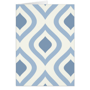 Abstrakt geometrisch, blau und weiß