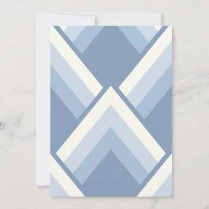 Abstrakt geometrisch, blau und weiß 2