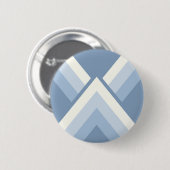 Abstrakt geometrisch, blau und weiß 2 button (Vorne & Hinten)