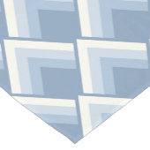 Abstrakt geometrisch, blau und weiß 2 kurz t kurzer tischläufer (Ecke)