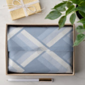 Abstrakt geometrisch, blau und weiß 2 seidenpapier (Geschenk)