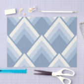 Abstrakt geometrisch, blau und weiß 2 seidenpapier (Handwerk)