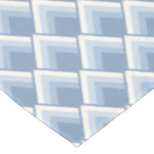 Abstrakt geometrisch, blau und weiß 2 tischdecke (Schrägansicht)