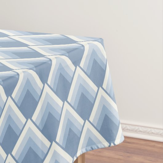 Abstrakt geometrisch, blau und weiß 2 tischdecke (Beispiel)