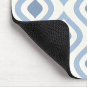 Abstrakt geometrisch, blau und weiß mousepad (Ecke)