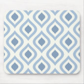 Abstrakt geometrisch, blau und weiß mousepad (Vorne)