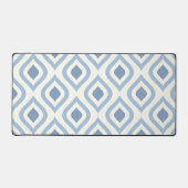 Abstrakt geometrisch, blau und weiß schreibtischunterlage (Vorderseite)