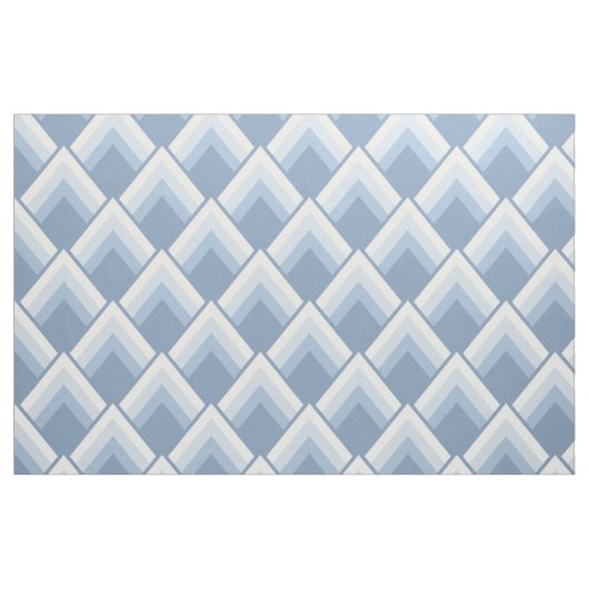 Abstrakt geometrisch, blau und weiß stoff (Fat Quarter (45,7 x 55,9 cm))