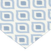 Abstrakt geometrisch, blau und weiß tischdecke (Schrägansicht)