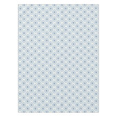 Abstrakt geometrisch, blau und weiß tischdecke (Vorderseite)
