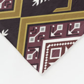Abstrakt geometrisch, ethnisch, Tapeten-Design. Fleecedecke (Ecke)