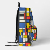 Abstrakt Geometrisch, farbig, mondrian Bedruckter Rucksack (Links)