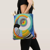 abstrakt geometrisch farbig von Robert Delaunay Tasche (Von Nahem)