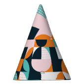 Abstrakt Geometrisch: Farbiger 3D-Effekt. Partyhütchen (Rechts)