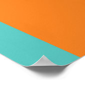 Abstrakt Geometrisch: Farbiger 3D-Effekt. Poster (Ecke)