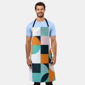 Abstrakt Geometrisch: Farbiger 3D-Effekt. Schürze (Getragen)