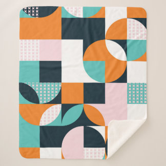 Abstrakt Geometrisch: Farbiger 3D-Effekt. Sherpadecke