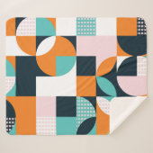 Abstrakt Geometrisch: Farbiger 3D-Effekt. Sherpadecke (Vorderseite (Horizontal))