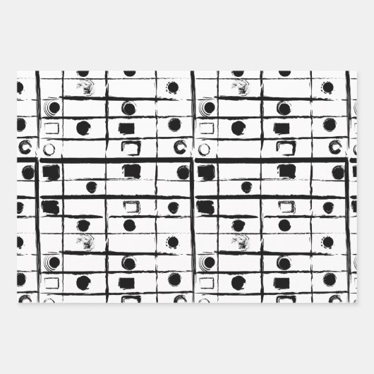 abstrakt geometrisch geschenkpapier set (Vorderseite)