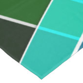 Abstrakt, geometrisch , grün , blau , schwarz tischdecke (Schrägansicht)