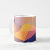 Abstrakt Geometrisch Kaffeetasse (Vorderseite Links)