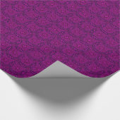 Abstrakt geometrisch Lila Geschenkpapier (Ecke)