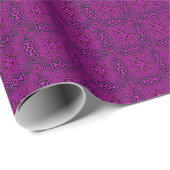 Abstrakt geometrisch Lila Geschenkpapier (Rolleneckpunkt)