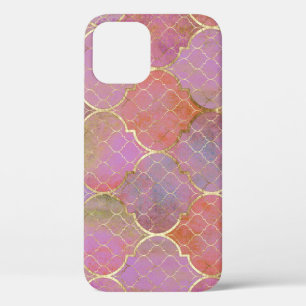 Abstrakt Geometrisch: Marokkanisches Gold-Aquarell Case-Mate iPhone Hülle