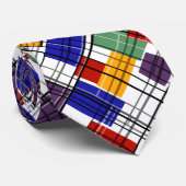 Abstrakt, geometrisch, mehrfarbig krawatte (Gerollt)