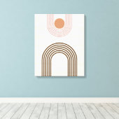 Abstrakt Geometrisch Minimalistisch Mitte Jahrhund Leinwanddruck (Insitu (Holzboden))