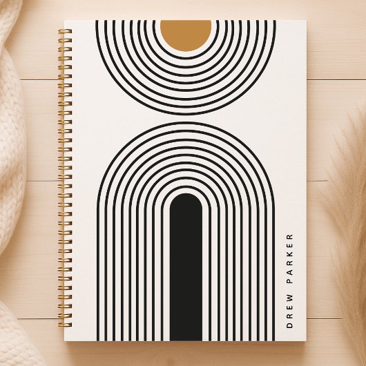 Abstrakt Geometrisch Mittelalterliche Moderne Mini Notizblock