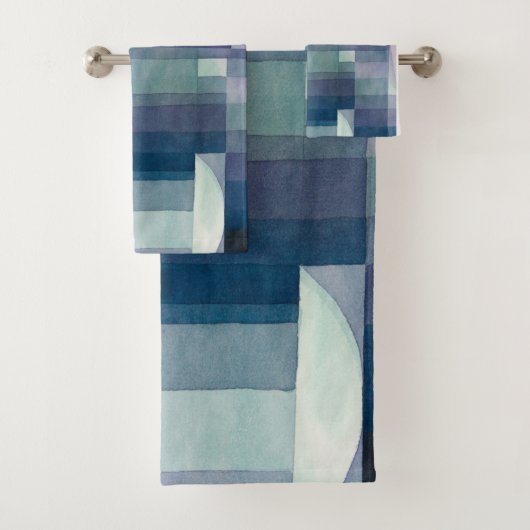 Abstrakt geometrisch modern badhandtuch set (Insitu)