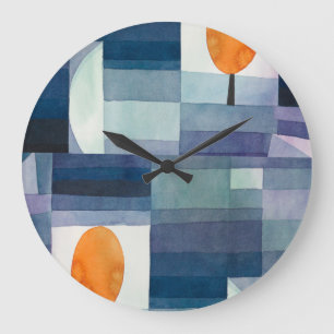 Abstrakt geometrisch modern große wanduhr