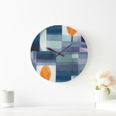 Abstrakt geometrisch modern große wanduhr (Zuhause)