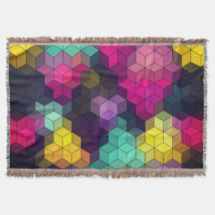Abstrakt geometrisch moderne Sechseckformen Mosaik Decke